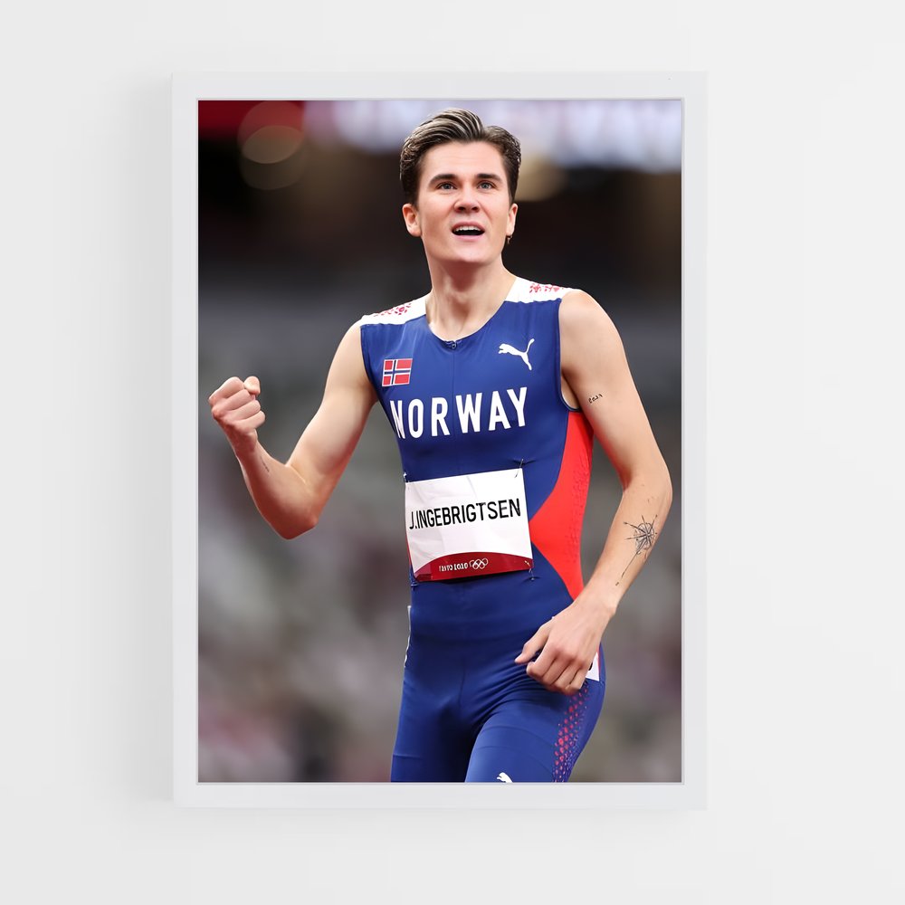 Poster Sprint de Jakob – affiche Athlétisme (vue 3)